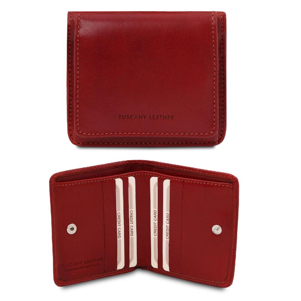 Tuscany Leather Esclusivo Portafogli in Pelle con Portamonete Saldi