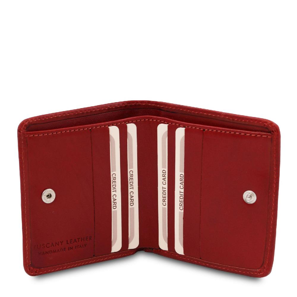 Tuscany Leather Esclusivo Portafogli in Pelle con Portamonete Saldi