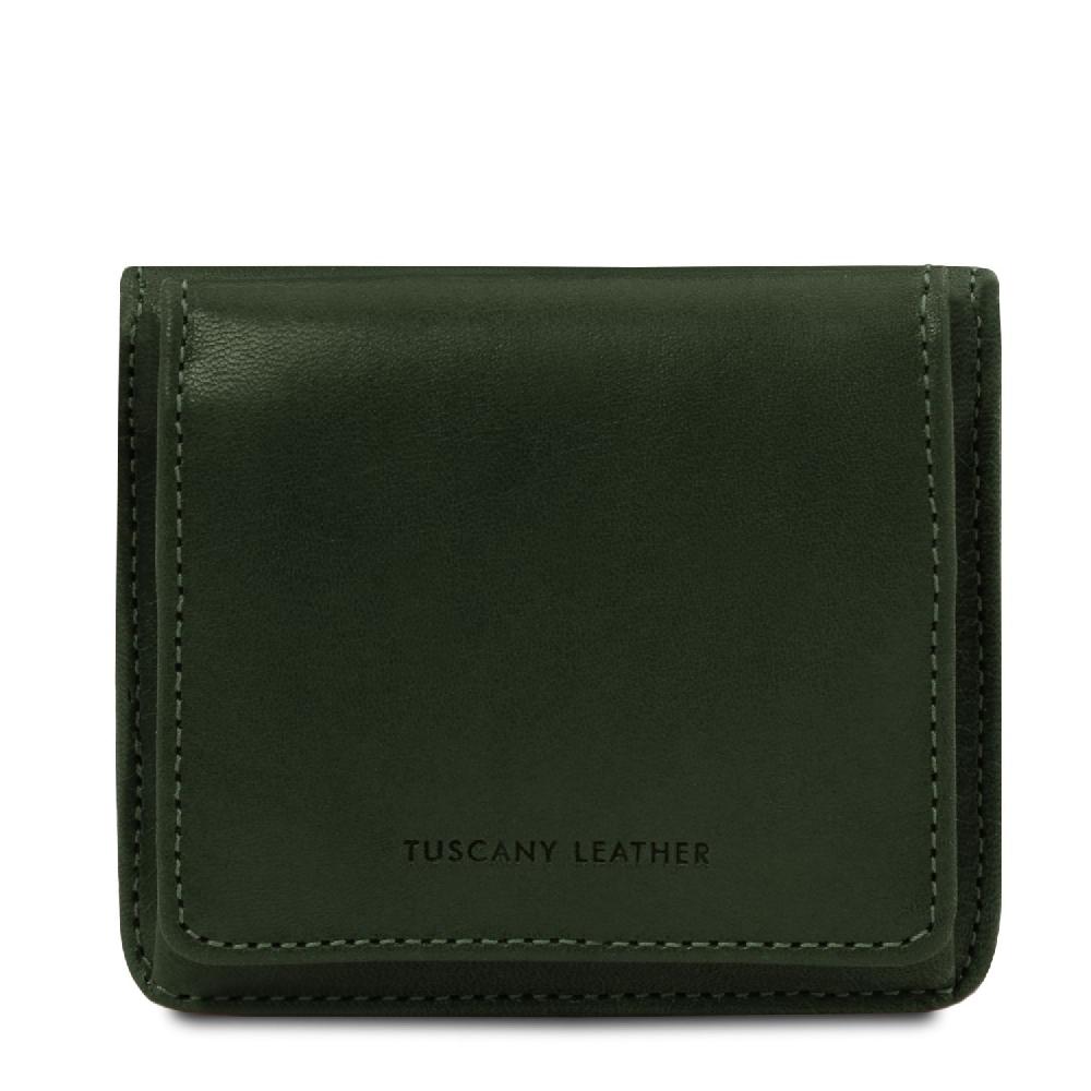 Tuscany Leather Esclusivo Portafogli in Pelle con Portamonete Vendita Calda