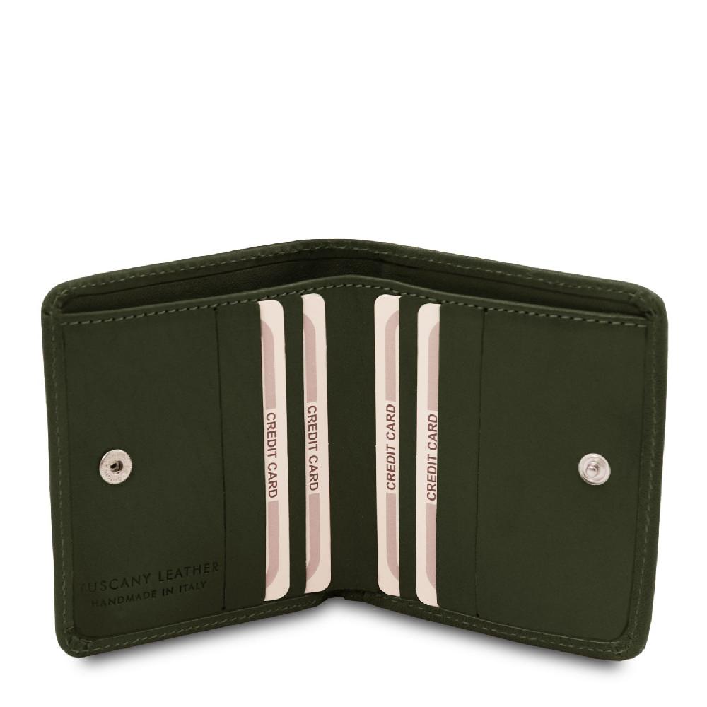 Tuscany Leather Esclusivo Portafogli in Pelle con Portamonete Vendita Calda