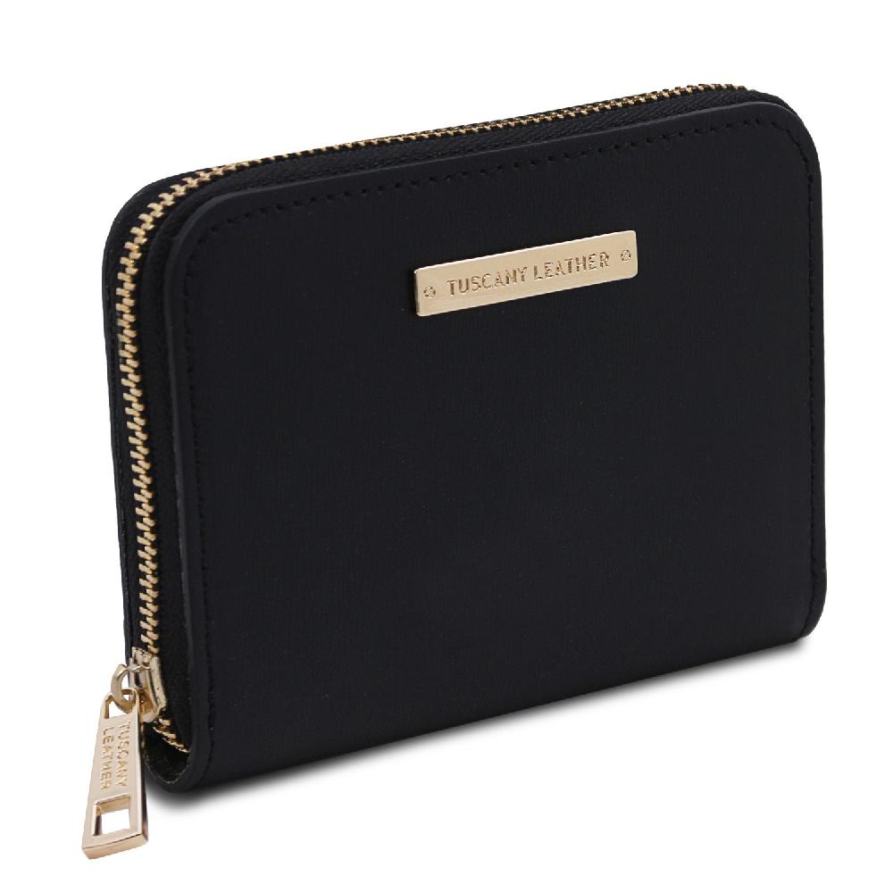 Tuscany Leather Esclusivo Portafogli in Pelle zip Around Vendita Economica