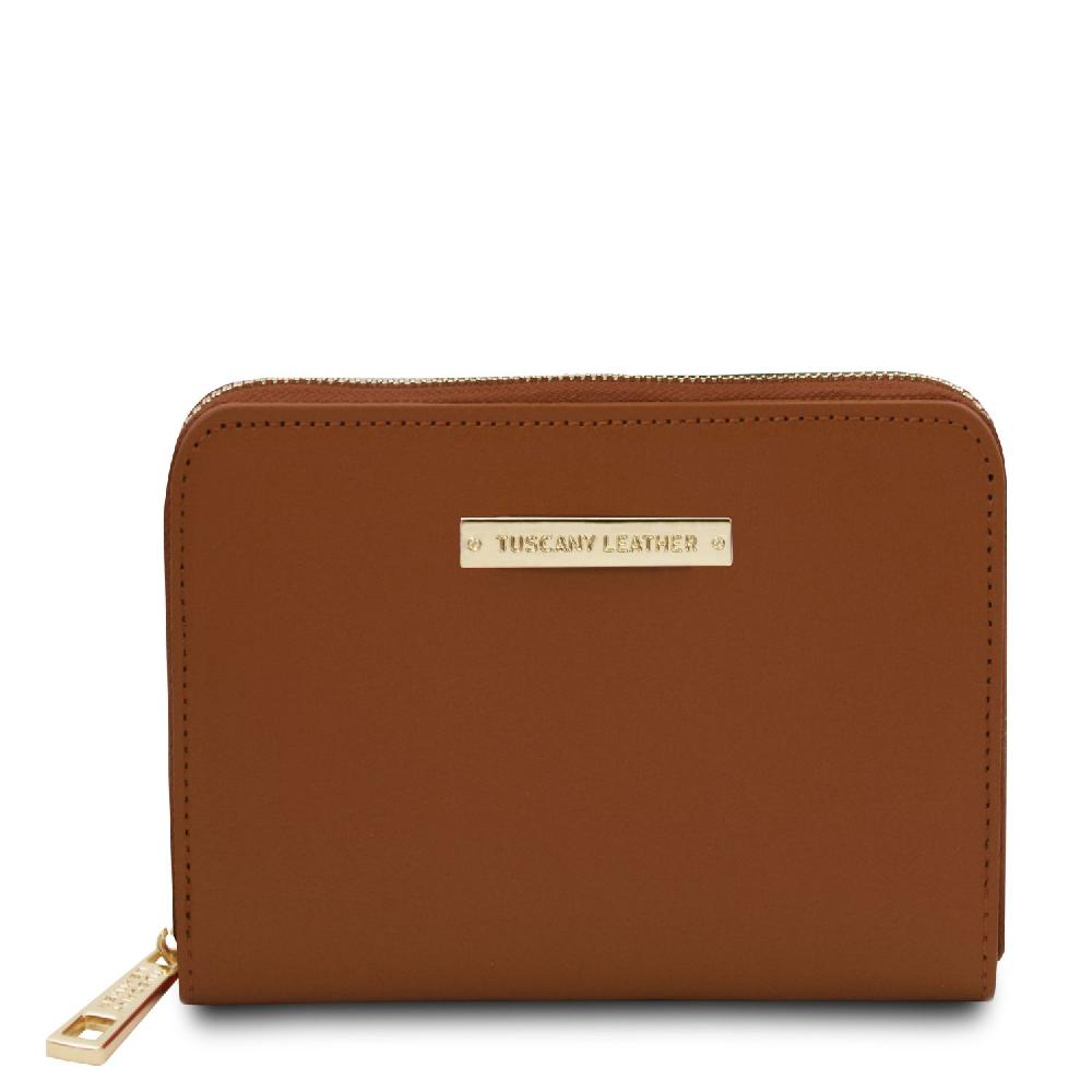Tuscany Leather Esclusivo Portafogli in Pelle zip Around Saldi Di Fabbrica