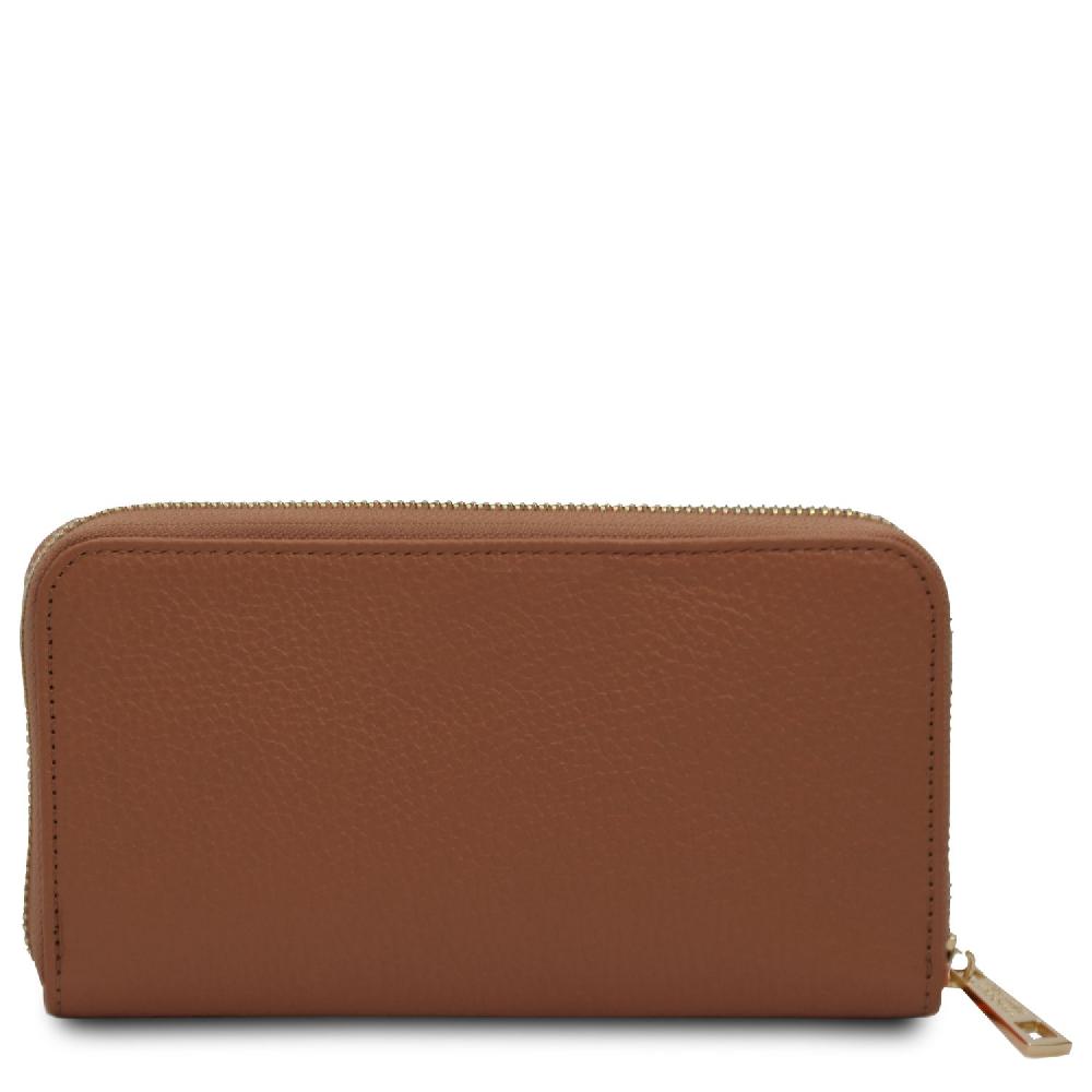 Tuscany Leather Esclusivo Portafogli in Pelle zip Around Nuova