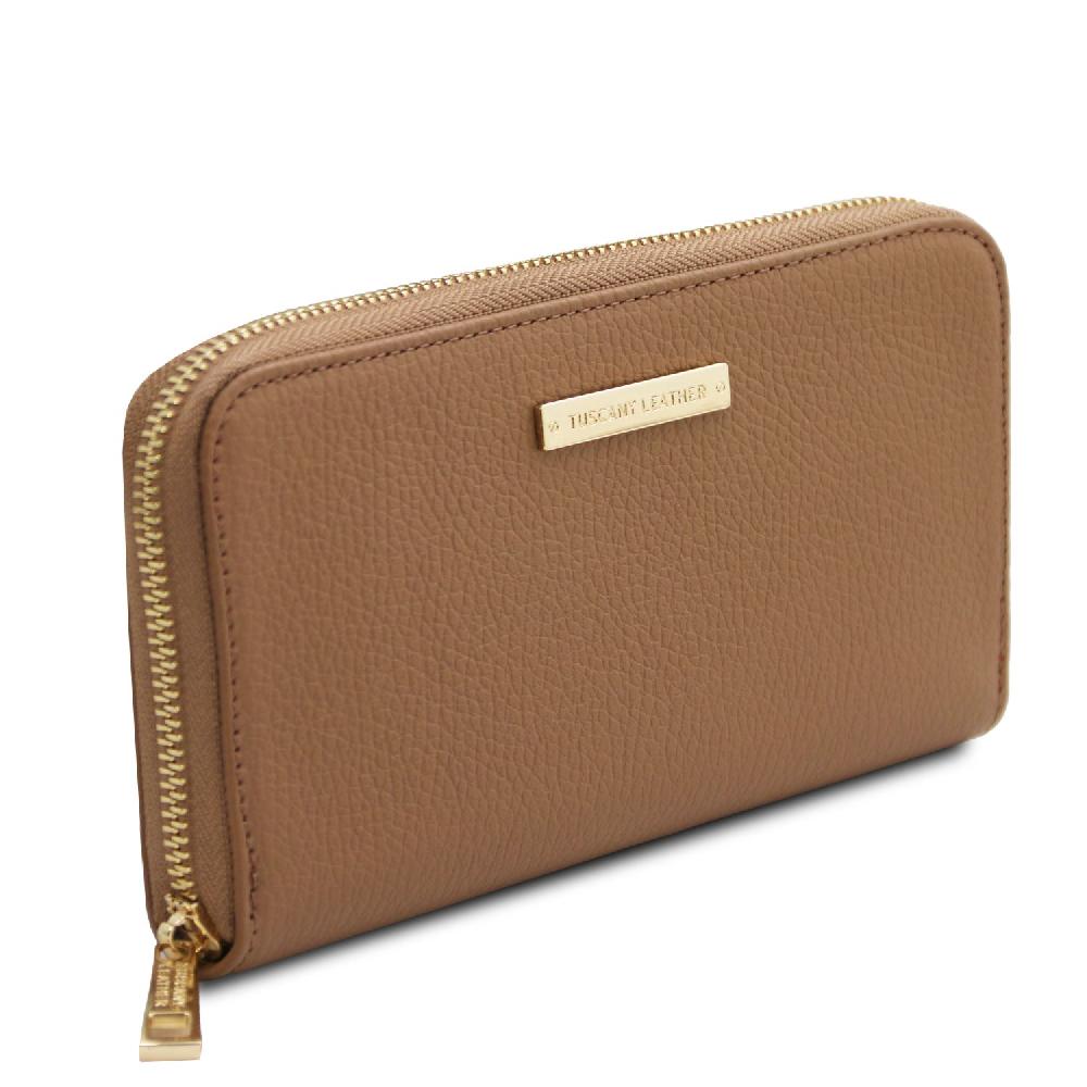 Tuscany Leather Esclusivo Portafogli in Pelle zip Around Moda