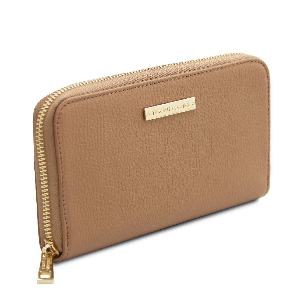 Tuscany Leather Esclusivo Portafogli in Pelle zip Around Black Friday