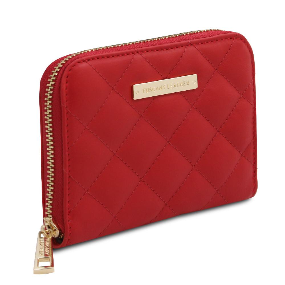 Tuscany Leather Esclusivo Portafogli in Pelle Morbida zip Around Acquista Ora