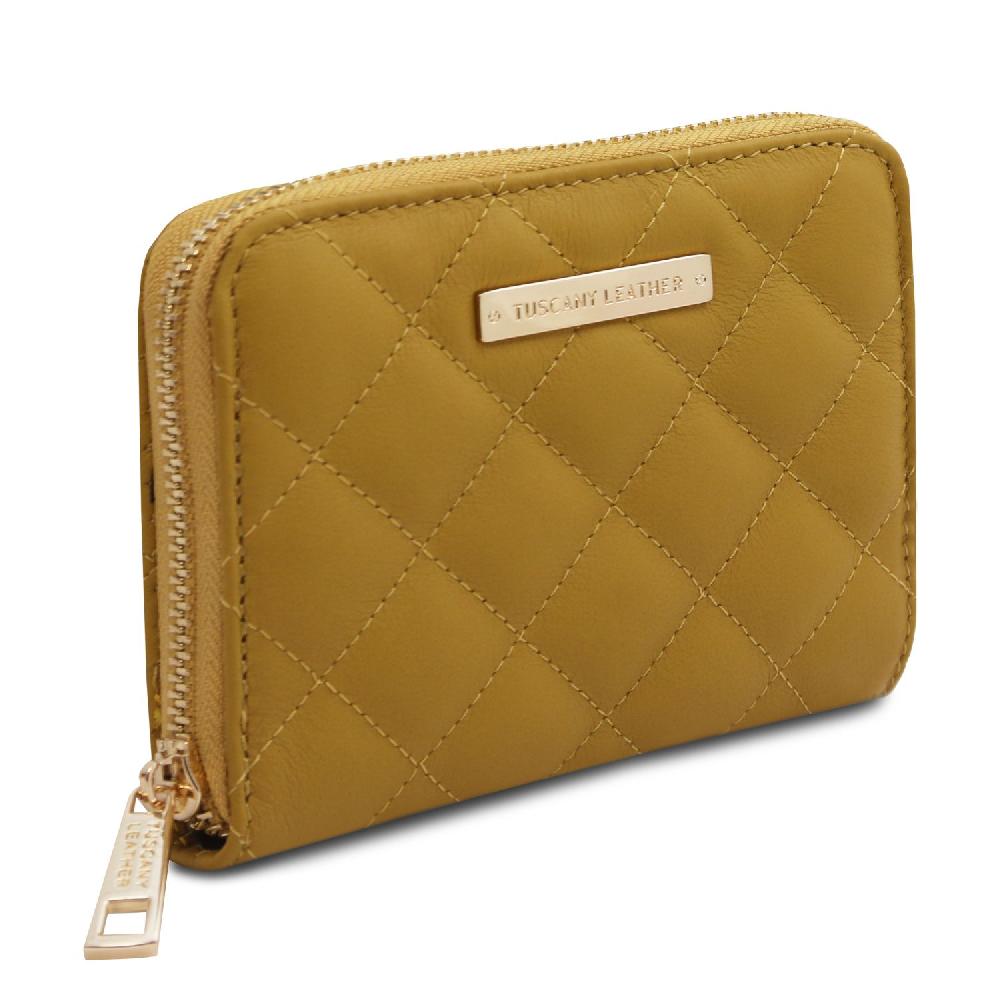 Tuscany Leather Esclusivo Portafogli in Pelle Morbida zip Around Promozione Limitata