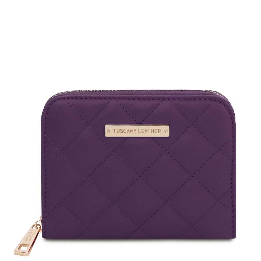 Tuscany Leather Esclusivo Portafogli in Pelle Morbida zip Around Shopping Online