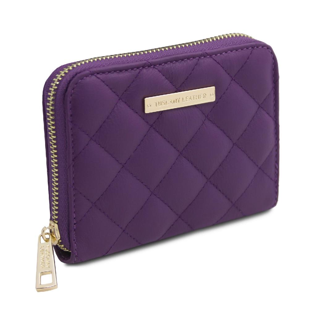 Tuscany Leather Esclusivo Portafogli in Pelle Morbida zip Around Shopping Online