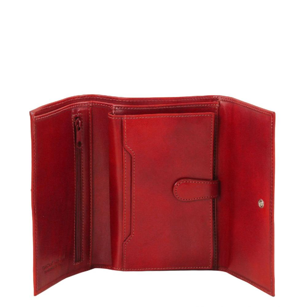 Tuscany Leather Esclusivo Portafogli da Donna in Pelle 4 Ante Offerte giornaliere