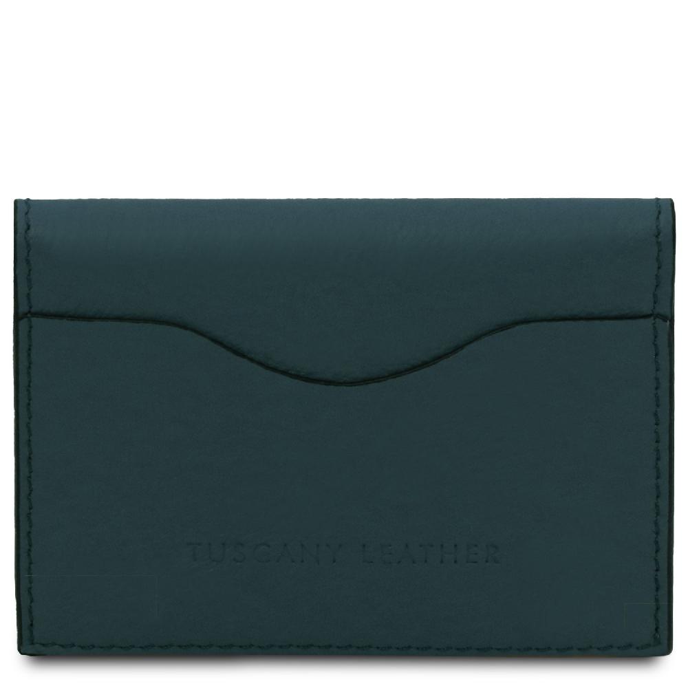 Tuscany Leather Porta Biglietti da Visita / Carte di Credito in Pelle Qualità