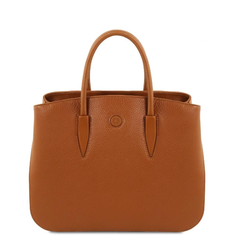 Tuscany Leather Borsa a Mano in Pelle e Portafoglio in Pelle 3 Ante con Portaspiccioli In Saldo