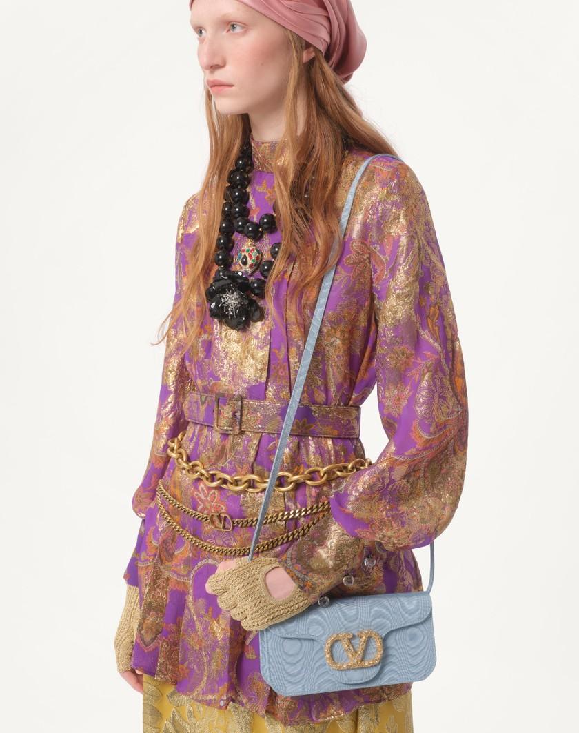 Valentino Handbags Top In Fil Coupe' Lame' Cachemire Apres L'hiver per Donna in Multicolor | Valentino IT Offerta