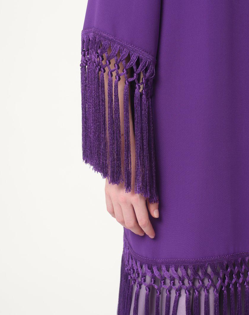 Valentino Handbags Abito In Cady Couture per Donna in Violet | Valentino IT Vendita Calda
