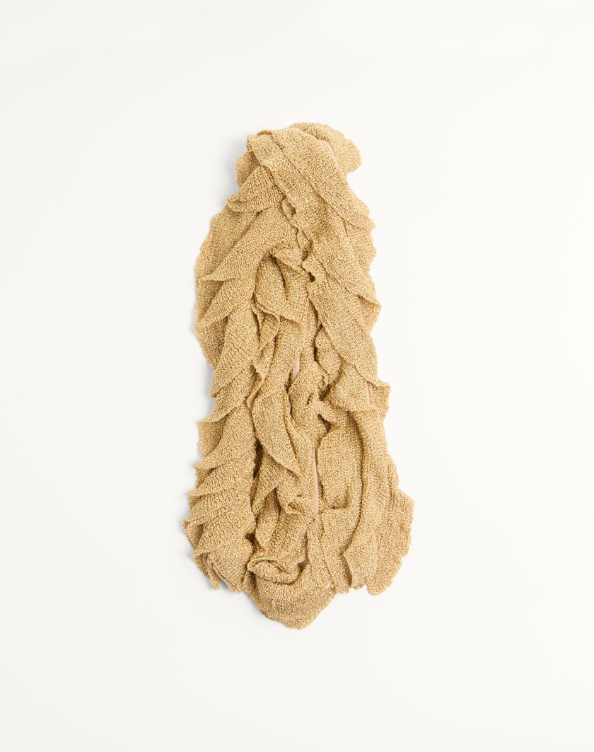 Valentino Handbags Sciarpa Knitted In Lurex per Donna in Oro | Valentino IT I Più Venduti