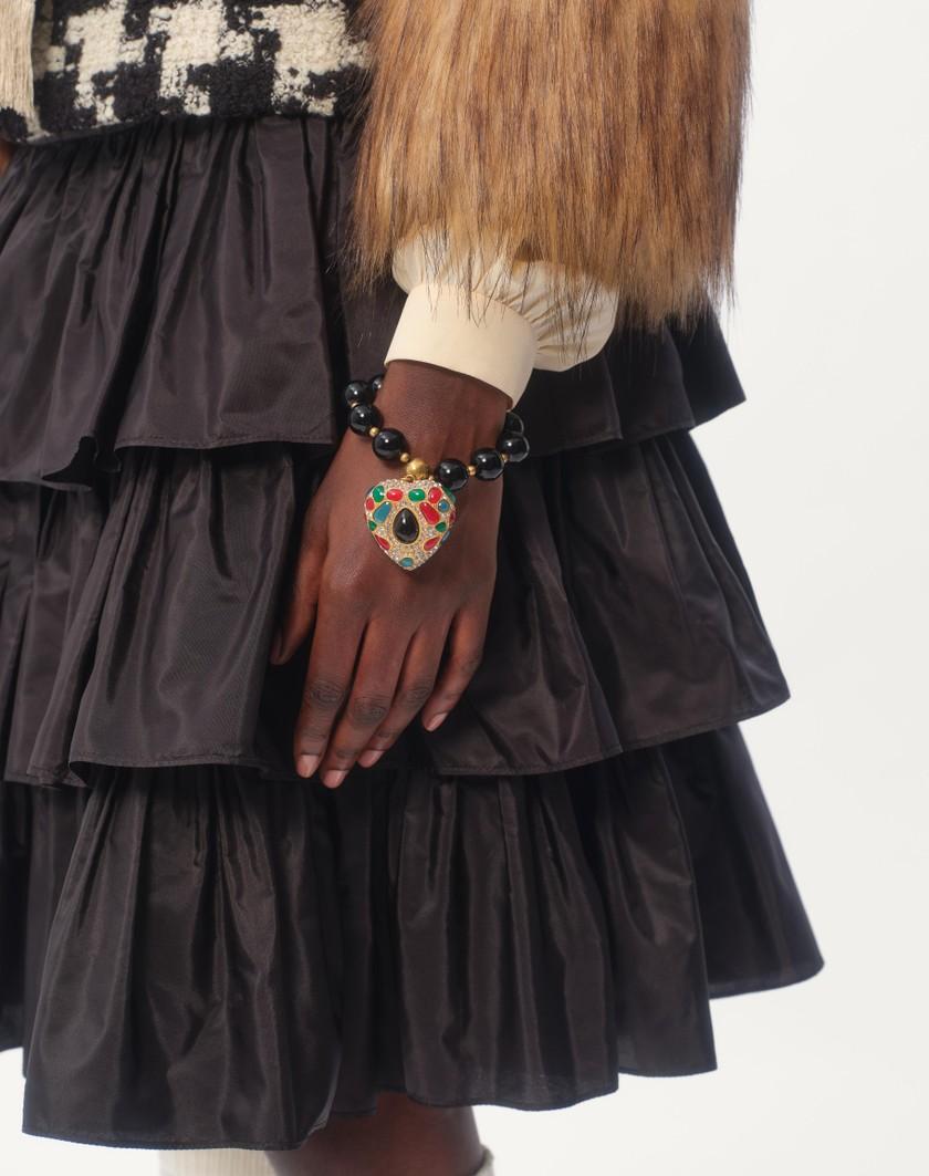 Valentino Handbags Bracciale Coeur Royal In Metallo Resina Smalto per Donna in Multicolor | Valentino IT Negozio
