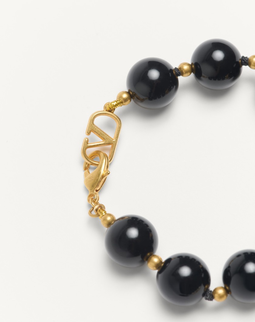 Valentino Handbags Bracciale Coeur Royal In Metallo Resina Smalto per Donna in Multicolor | Valentino IT Negozio