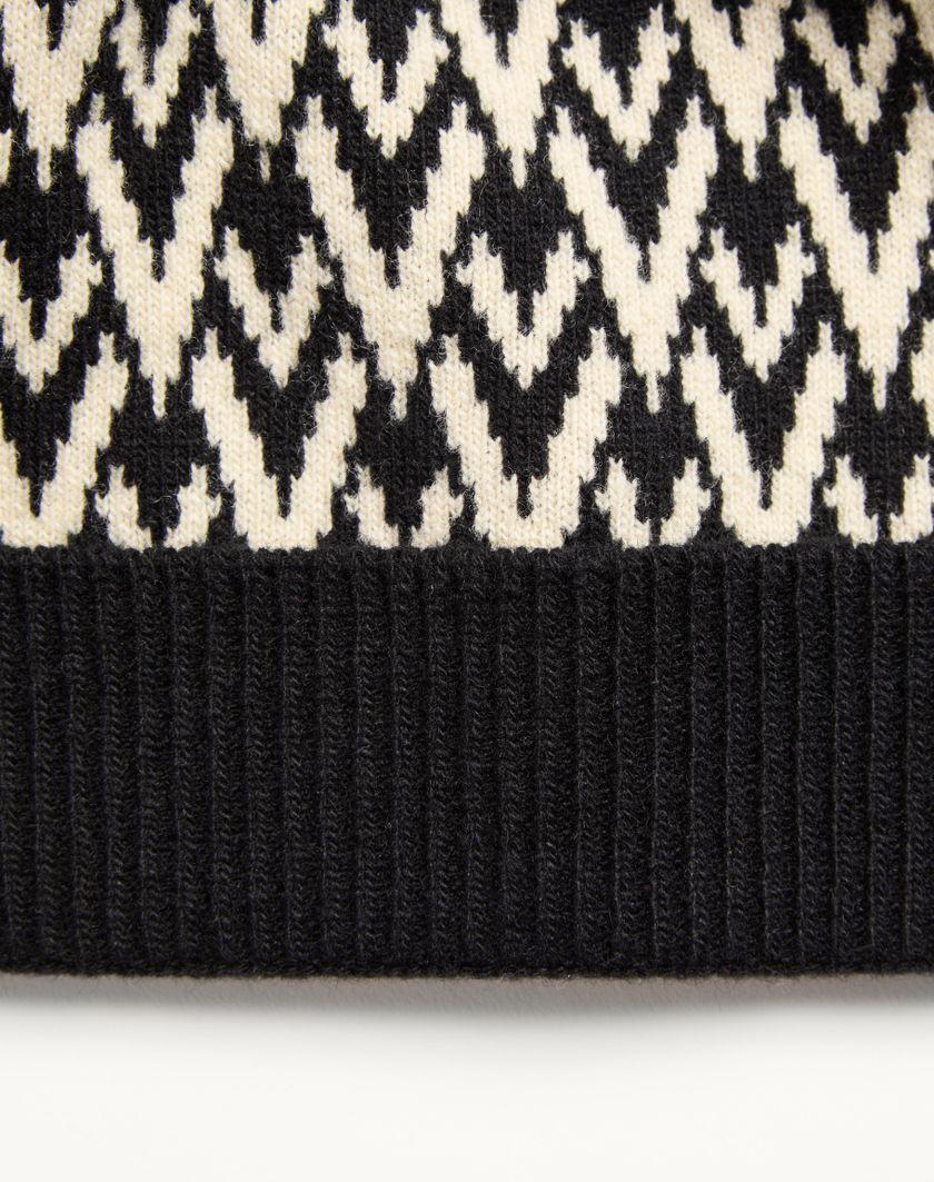 Valentino Handbags Beanie Knitted Toute La V Signature In Lana per Uomo in Navy/crema | Valentino IT Prezzo Ridotto
