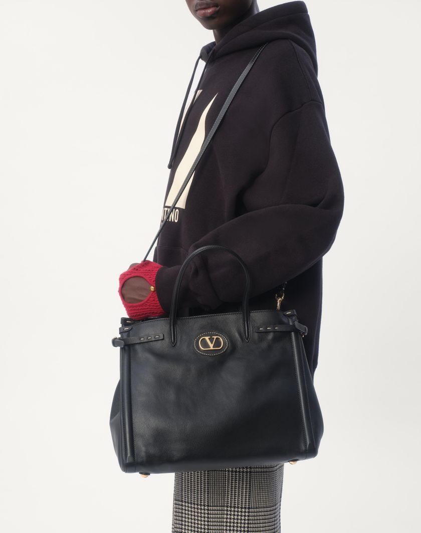 Valentino Handbags Felpa In Cotone Con Cappuccio E Stampa Chez Valentino per Uomo in Avorio | Valentino IT Novità