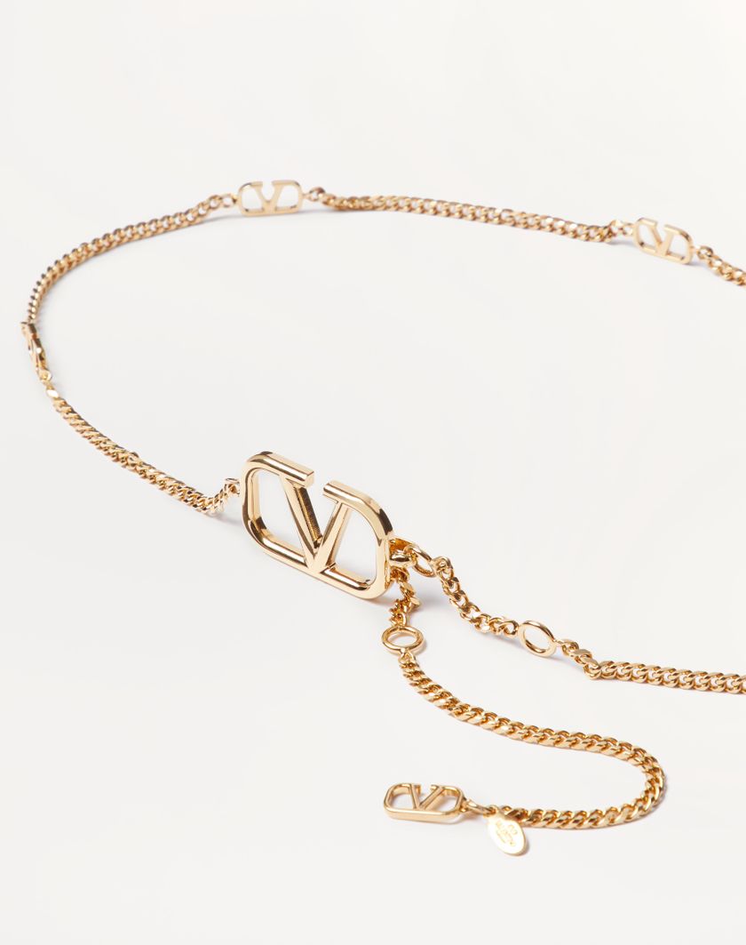 Valentino Handbags Cintura A Catena Vlogo Signature per Donna in Oro | Valentino IT Outlet