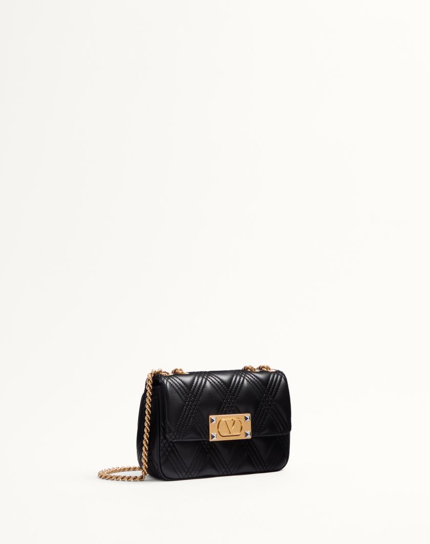 Valentino Handbags Borsa A Spalla Piccola Valentino Garavani Quiltie 67 In Nappa Trapuntata per Donna in Avorio | Valentino IT Offerte