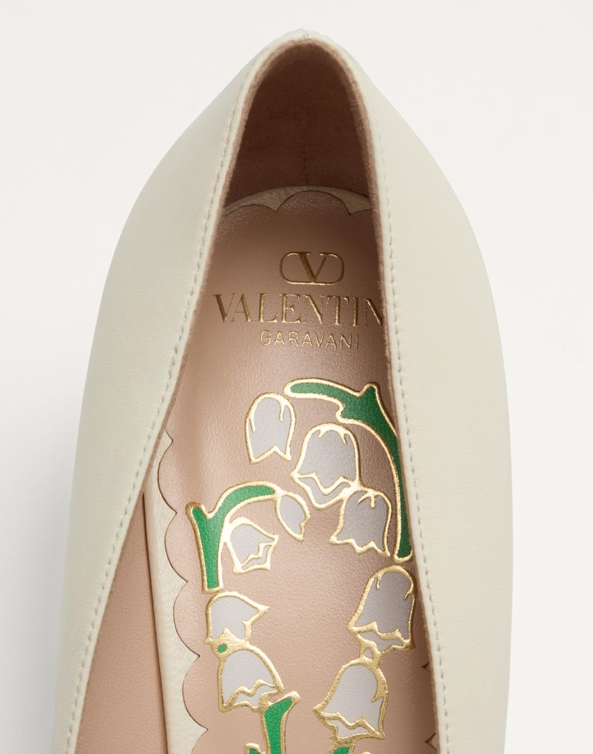Valentino Handbags Décolleté Bowow In Capretto 45mm per Donna in Avorio | Valentino IT Hotsell