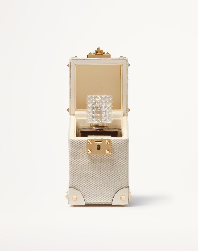 Valentino Handbags Astuccio Per Profumo 100 Ml Valentino Garavani In Canvas Pelle Di Vitello E Borchie In Metallo per Donna in Naturale/avorio | Valentino IT Vendite Flash