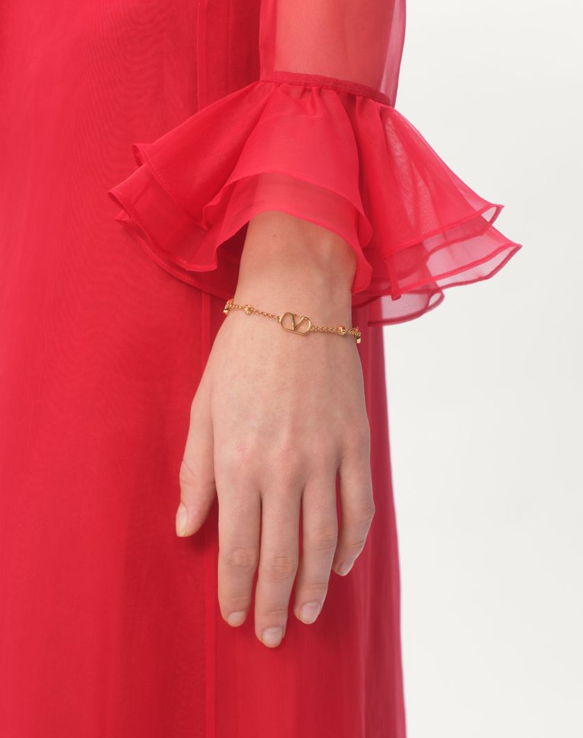 Valentino Handbags Bracciale Vlogo Signature In Metallo per Donna in Oro | Valentino IT Vendita