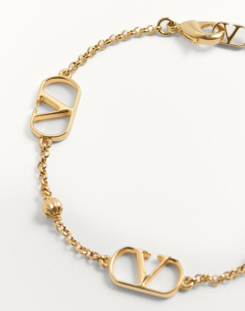 Valentino Handbags Bracciale Vlogo Signature In Metallo per Donna in Oro | Valentino IT Vendita