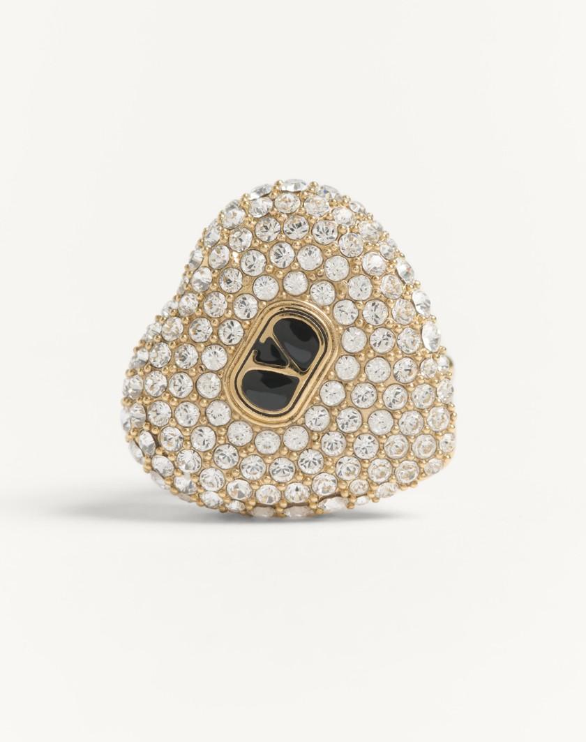 Valentino Handbags Orecchini Coeur Royal In Metallo Smalto E Cristalli Swarovski® per Donna in Multicolor | Valentino IT Pezzi Unici