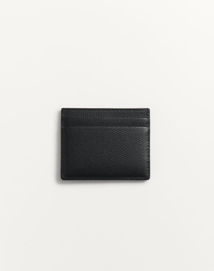 Valentino Handbags Portacarte Vlogo Signature In Vitello Granato per Uomo in Nero | Valentino IT Affare Del Giorno