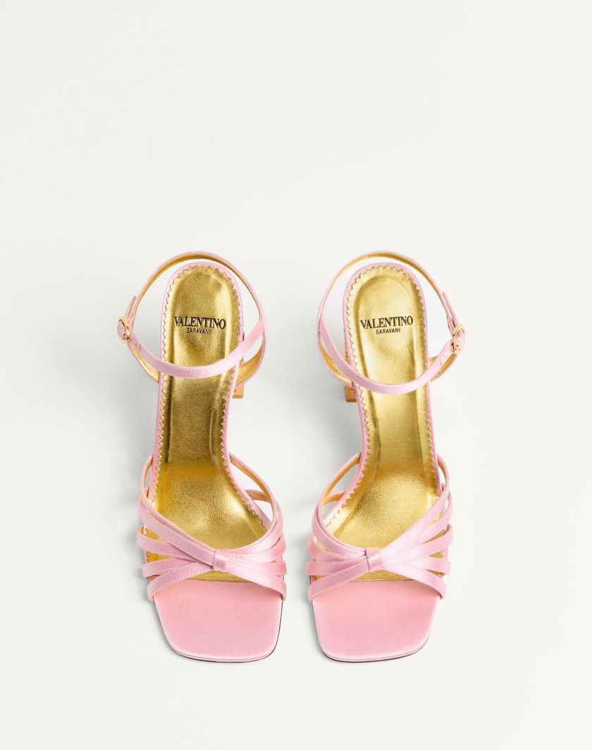 Valentino Handbags Sandalo Preshoes In Raso Con Cristalli 90mm per Donna in Multicolor | Valentino IT Italy
