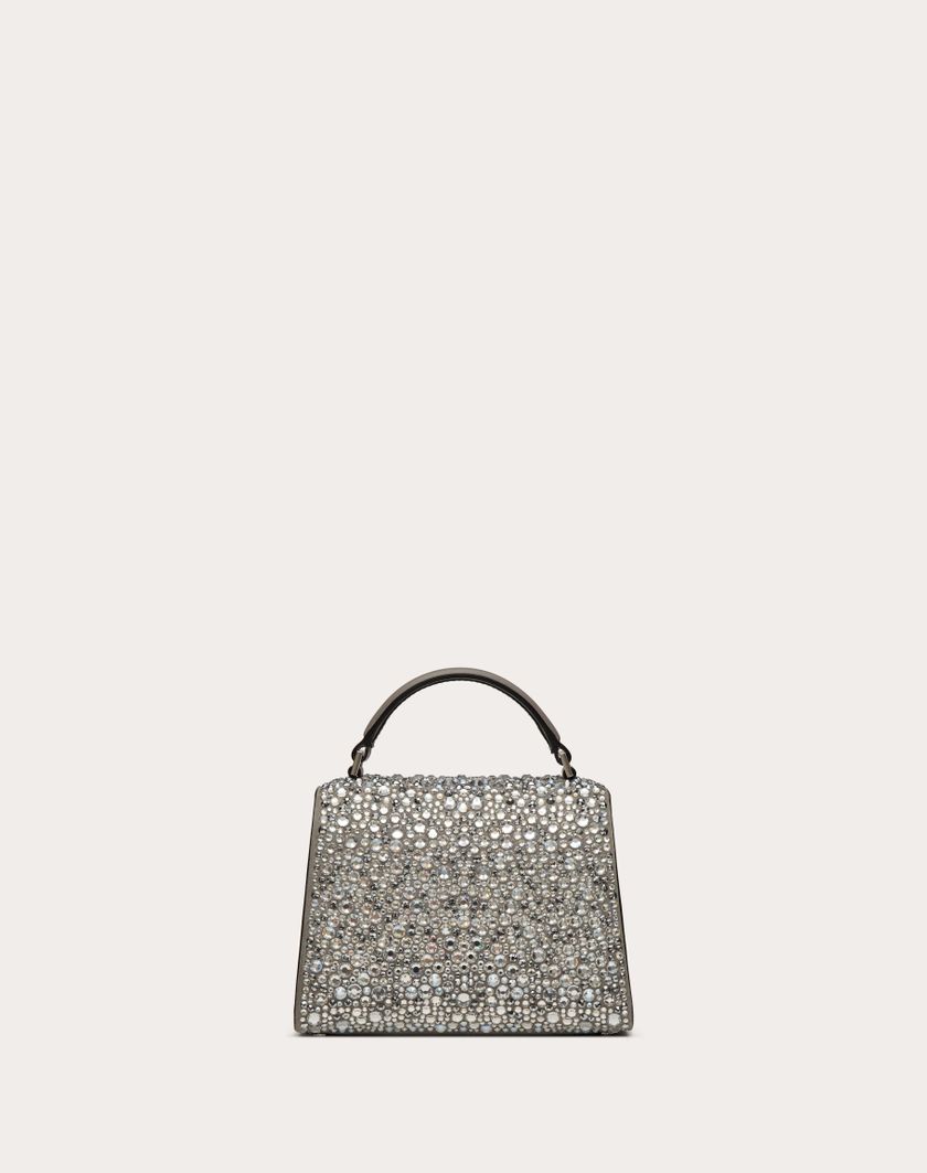 Valentino Handbags Borsa A Mano Mini Vsling Ricamata per Donna in Crystal | Valentino IT Vendita Calda