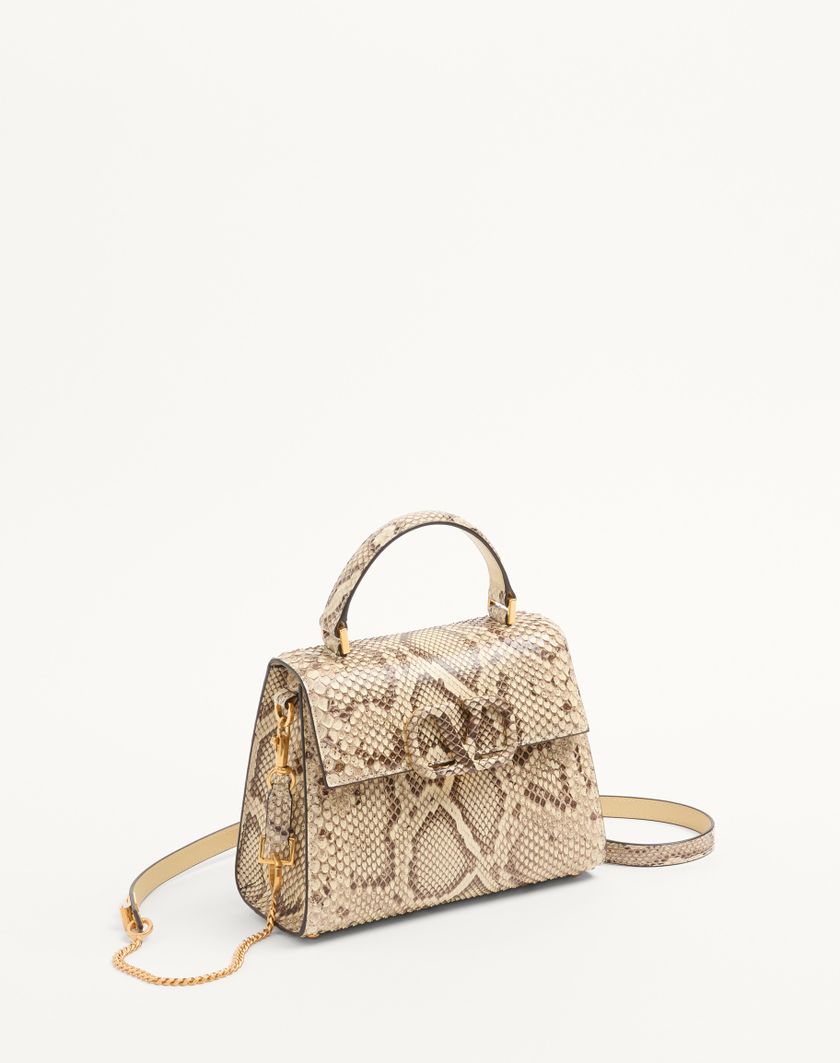 Valentino Handbags Borsa A Mano Piccola Valentino Garavani Vsling In Pitone per Donna in Avorio | Valentino IT Offerta natalizia