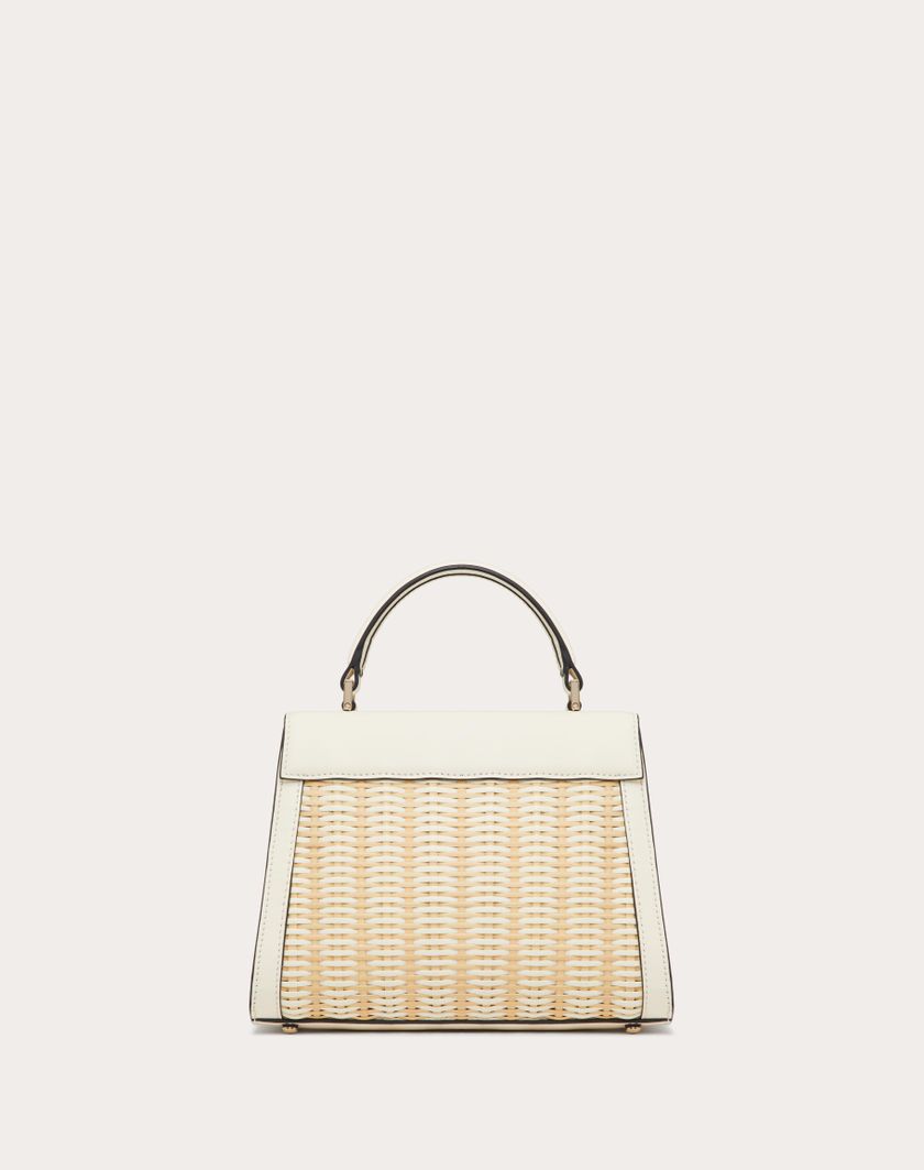 Valentino Handbags Borsa A Mano Piccola Vsling In Midollino per Donna in Naturale/avorio | Valentino IT Moda