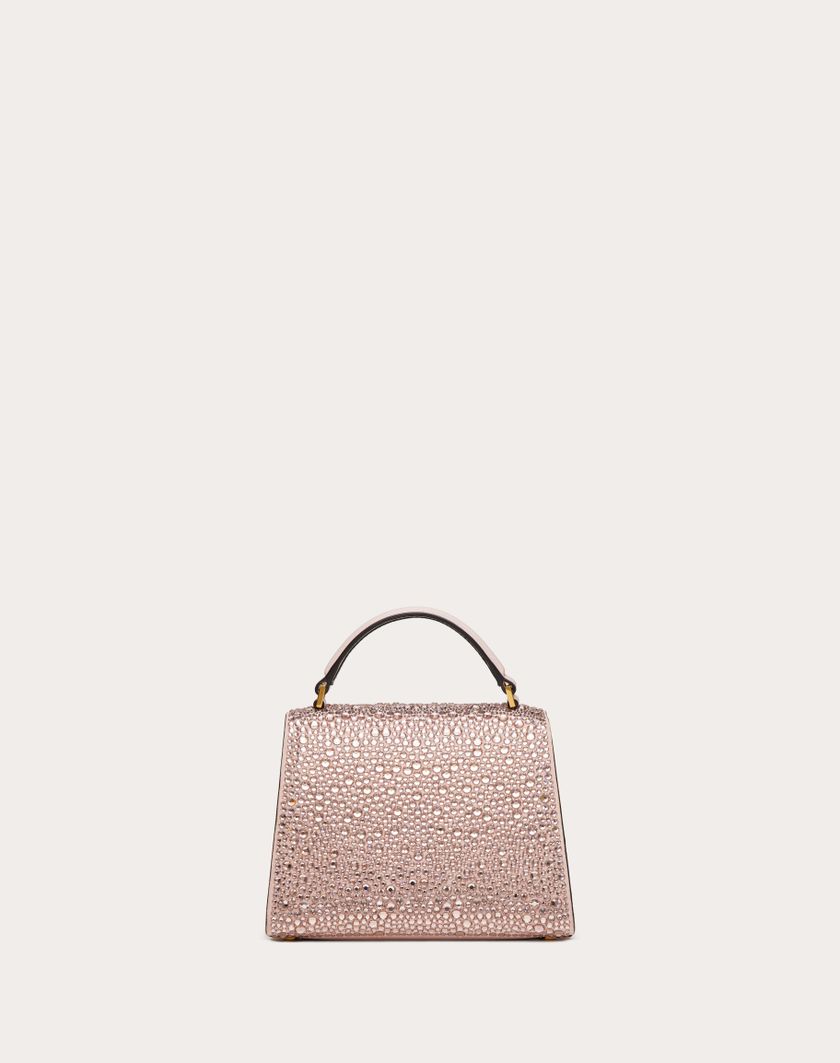Valentino Handbags Borsa A Mano Mini Vsling Ricamata per Donna in Rose Quartz | Valentino IT Italy