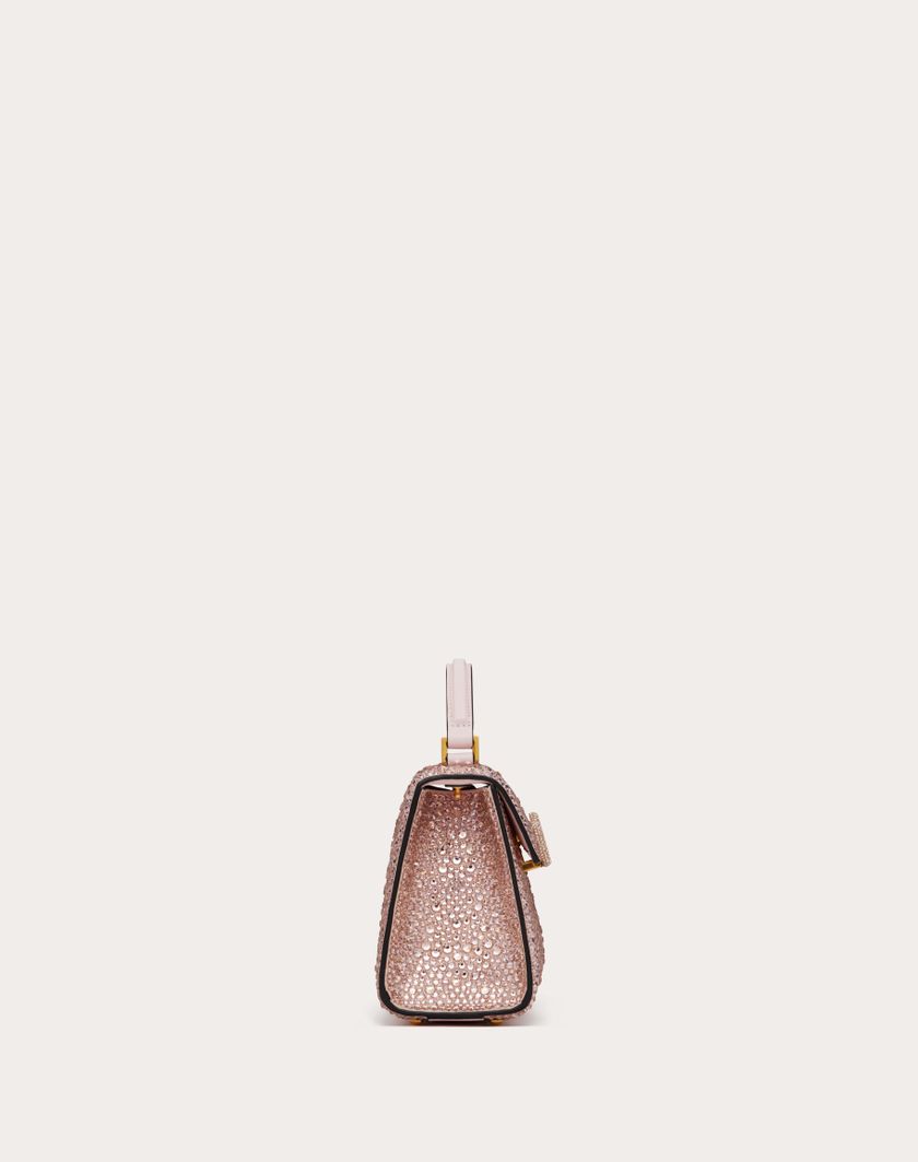 Valentino Handbags Borsa A Mano Mini Vsling Ricamata per Donna in Rose Quartz | Valentino IT Italy