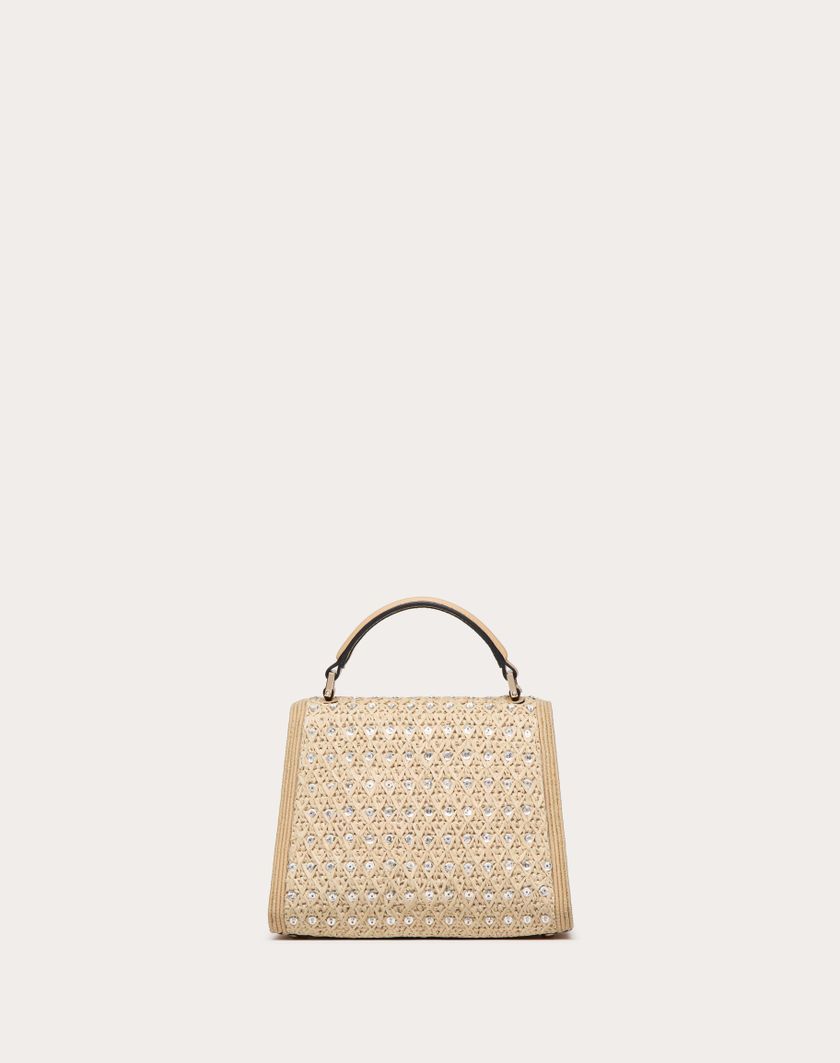 Valentino Handbags Borsa A Mano Mini Valentino Garavani Vsling Ricamata per Donna in Naturale/crystal/beige | Valentino IT Vendita