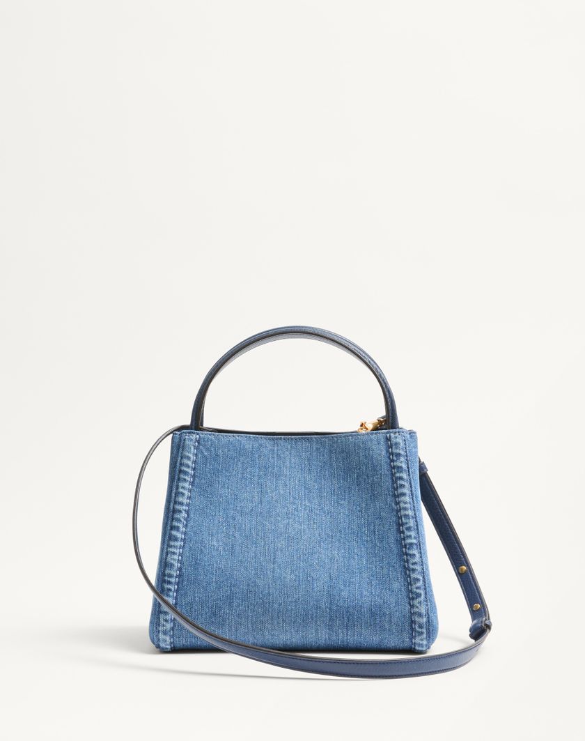 Valentino Handbags Borsa A Mano Media Valentino Garavani Alltime In Denim Con Tracolla Nastro Ricamato per Donna in Denim/worker/multicolor | Valentino IT Soddisfazione Garantita