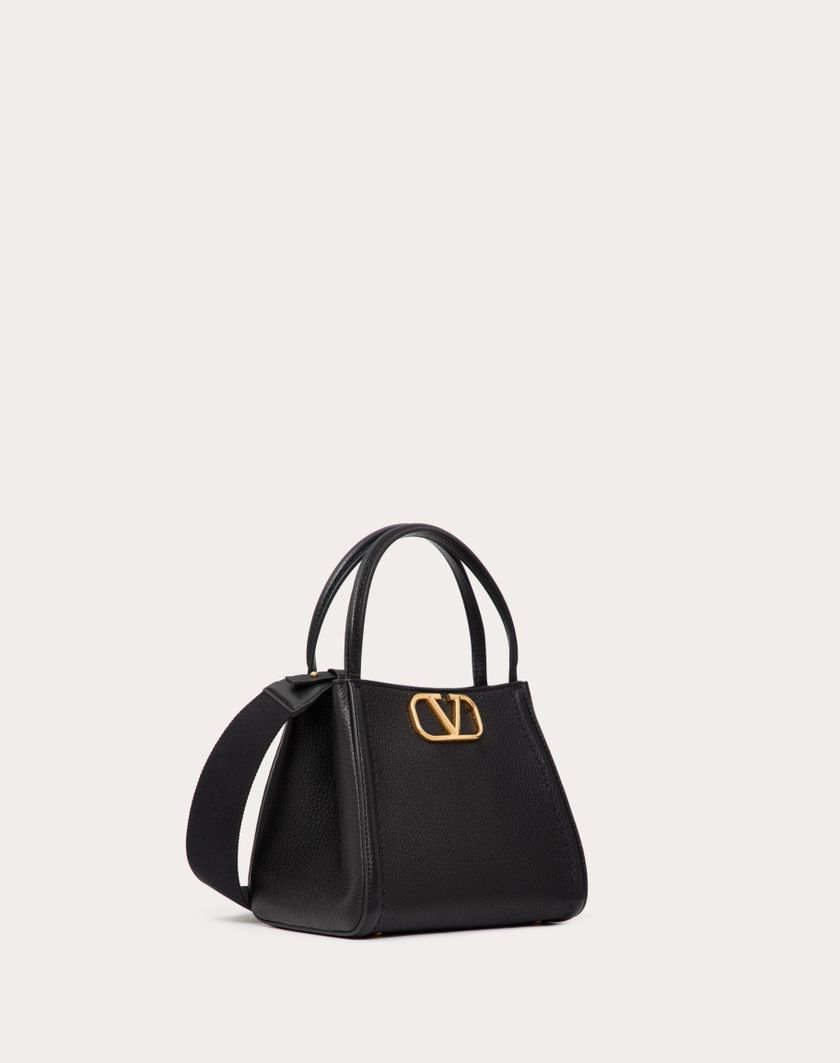 Valentino Handbags Borsa A Mano Piccola Valentino Garavani Alltime In Vitello Granato per Donna in Nero | Valentino IT Consegna Veloce
