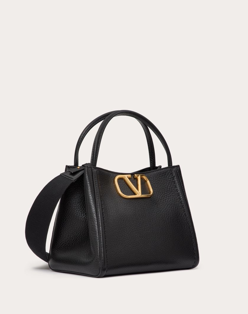 Valentino Handbags Borsa A Mano Media Valentino Garavani Alltime In Vitello Granato per Donna in Nero | Valentino IT Fino Al -60%