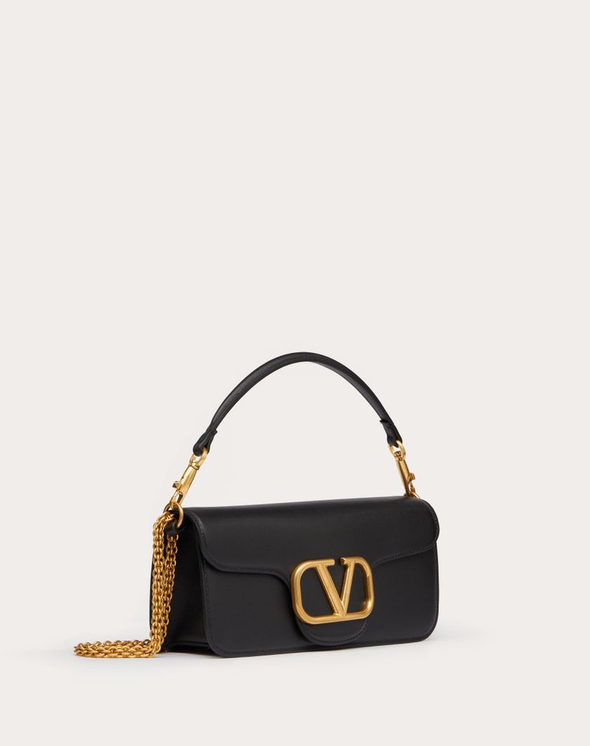 Valentino Handbags Borsa A Spalla Valentino Garavani Locò In Vitello per Donna in Nero | Valentino IT Economico