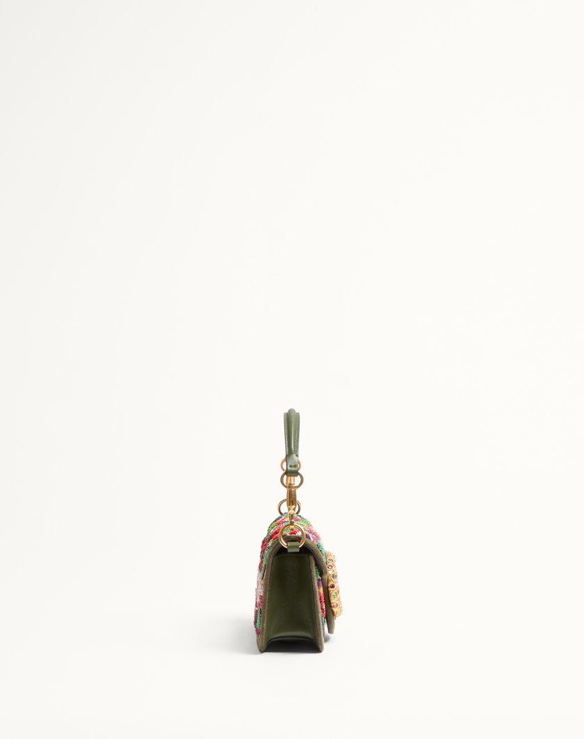 Valentino Handbags Borsa Piccola A Spalla Valentino Garavani Locò Ricamata Con Logo Gioiello per Donna in Naturale/multicolor | Valentino IT Sostegno trimestrale