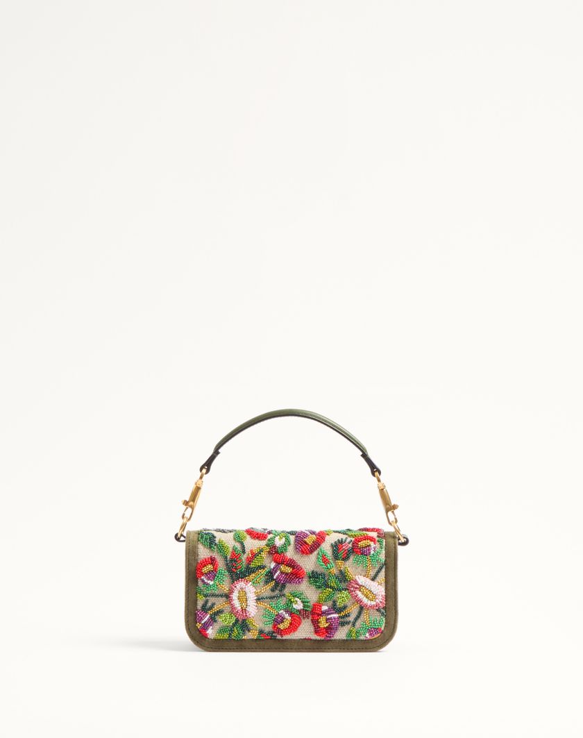 Valentino Handbags Borsa Piccola A Spalla Valentino Garavani Locò Ricamata Con Logo Gioiello per Donna in Naturale/multicolor | Valentino IT Sostegno trimestrale