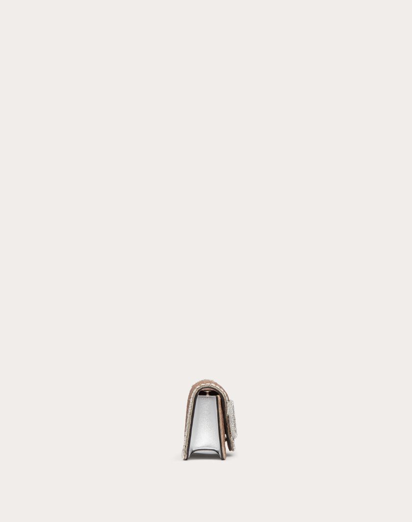 Valentino Handbags Borsa Piccola A Spalla Valentino Garavani Locò Ricamata per Donna in Crystal | Valentino IT 2025