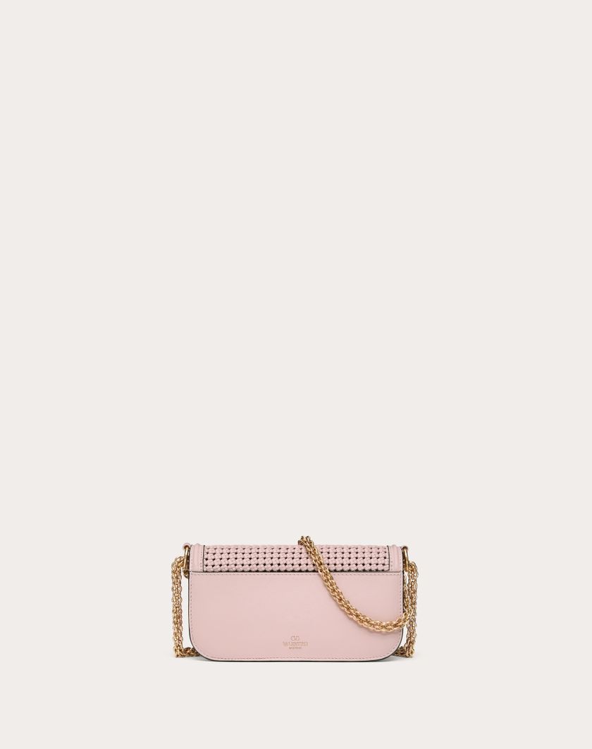 Valentino Handbags Borsa Piccola A Spalla Valentino Garavani Locò In Pelle Intrecciata per Donna in Rose Quartz | Valentino IT 2025