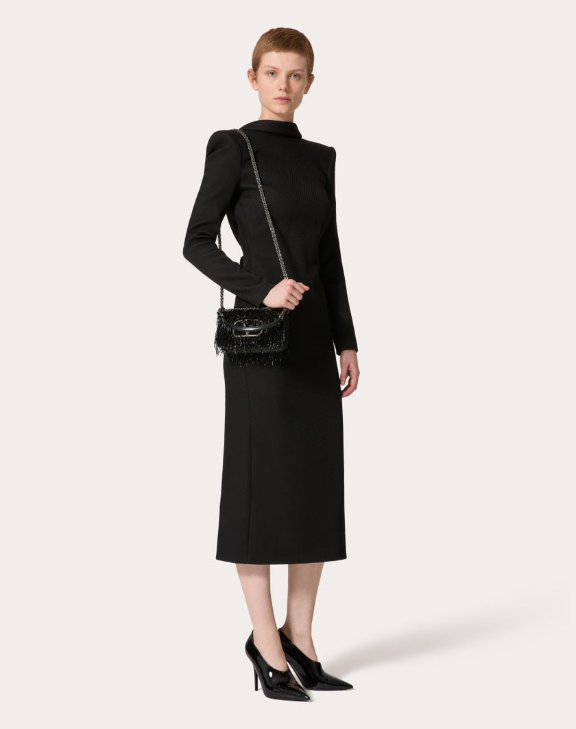 Valentino Handbags Borsa Piccola A Spalla Valentino Garavani Locò Ricamata per Donna in Nero | Valentino IT Qualità