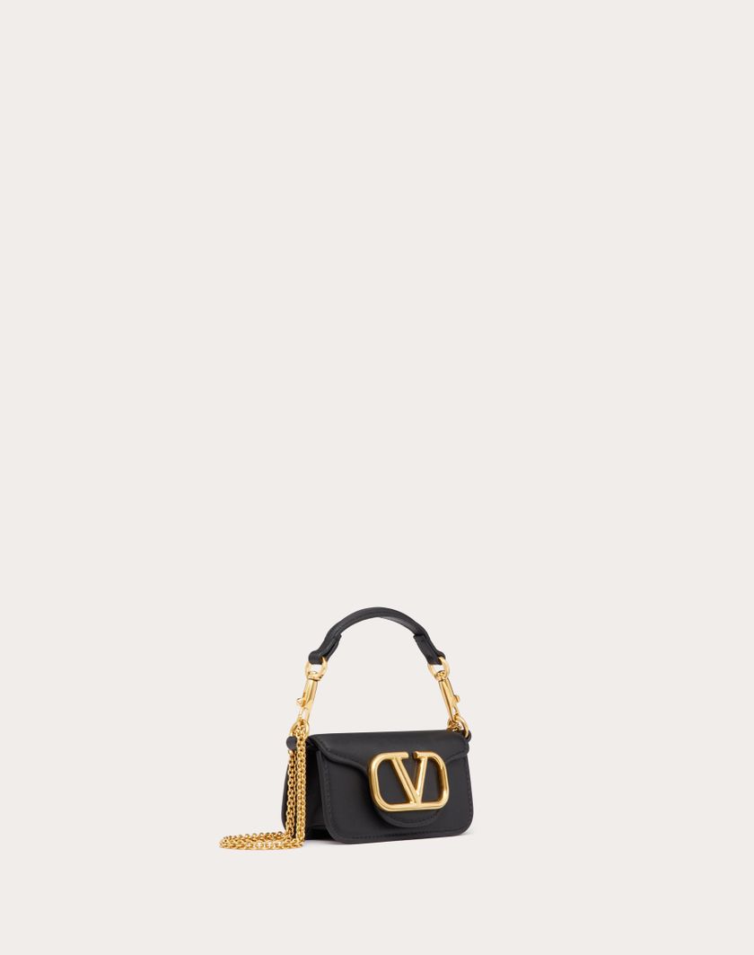 Valentino Handbags Borsa Micro Con Catena Valentino Garavani Locò In Vitello per Donna in Rose Cannelle | Valentino IT Consegna Veloce