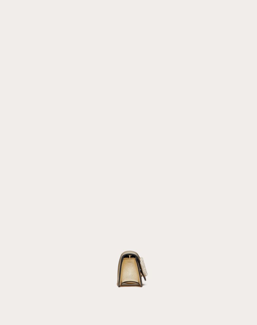 Valentino Handbags Borsa Micro Con Catena Valentino Garavani Locò Con Logo Gioiello per Donna in Platino/crystal | Valentino IT Shopping Online