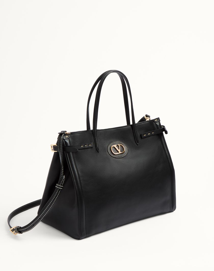 Valentino Handbags Borsa Shopping Media Valentino Garavani Antibes In Vitello per Donna in Nero | Valentino IT Economico